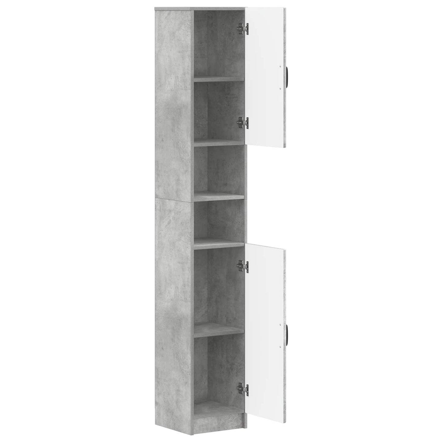Bathroom Cabinet with Open Shelf UTRECHT Concrete Grey