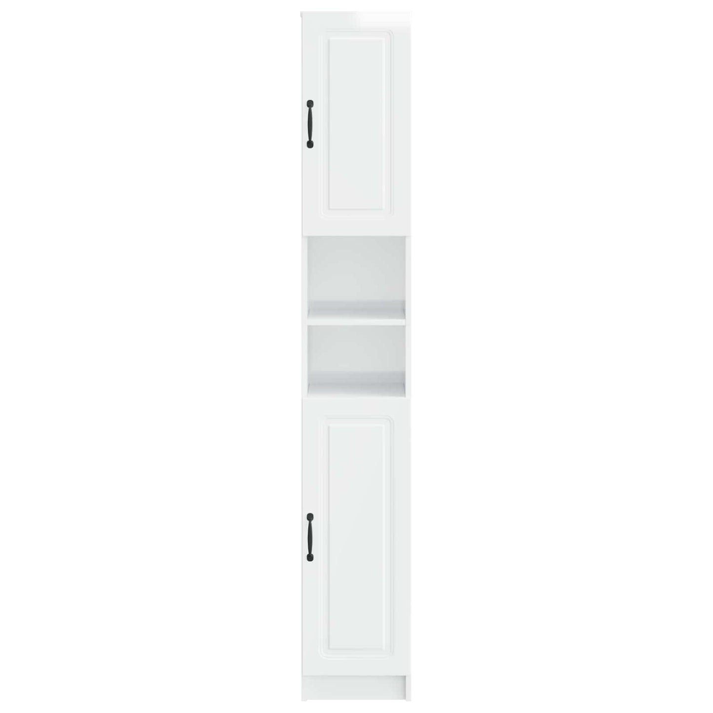 Bathroom Cabinet with Open Shelf UTRECHT High Gloss White