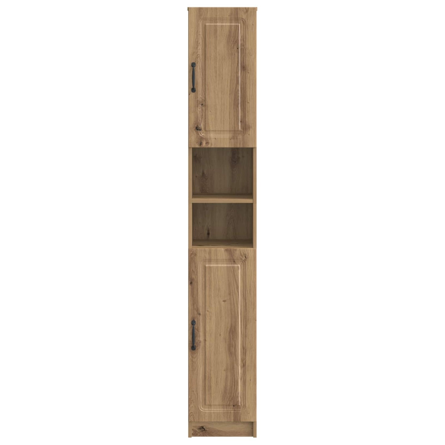 Bathroom Cabinet with Open Shelf UTRECHT Artisan Oak