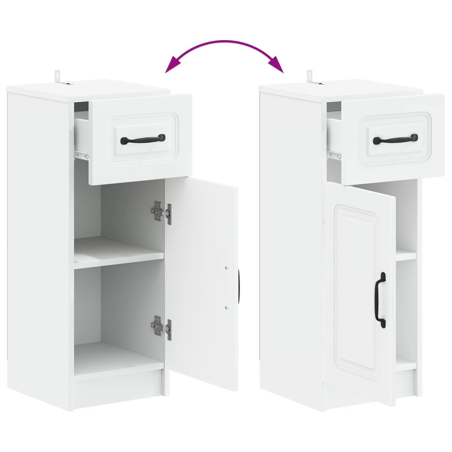 Bathroom Storage Cainet UTRECHT White 30 x 31 x 77 cm