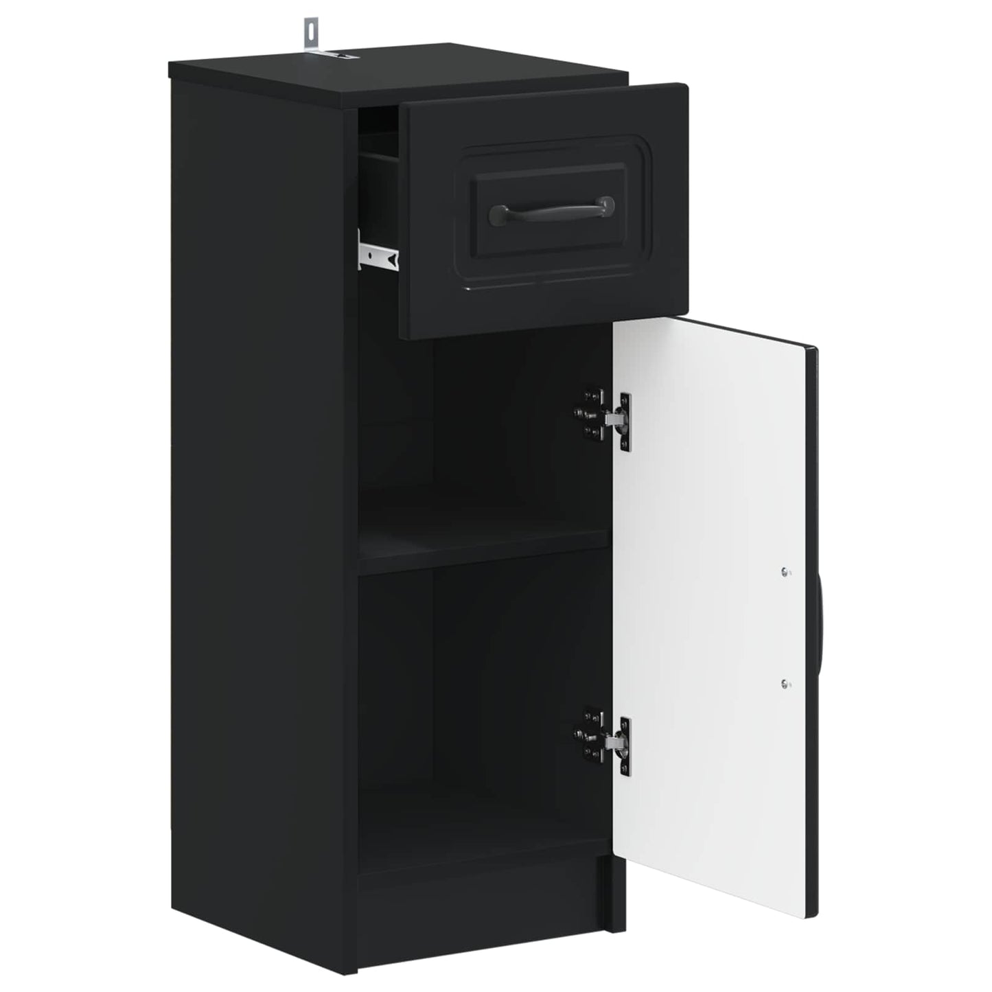 Bathroom Storage Cainet UTRECHT Black 30 x 31 x 77 cm