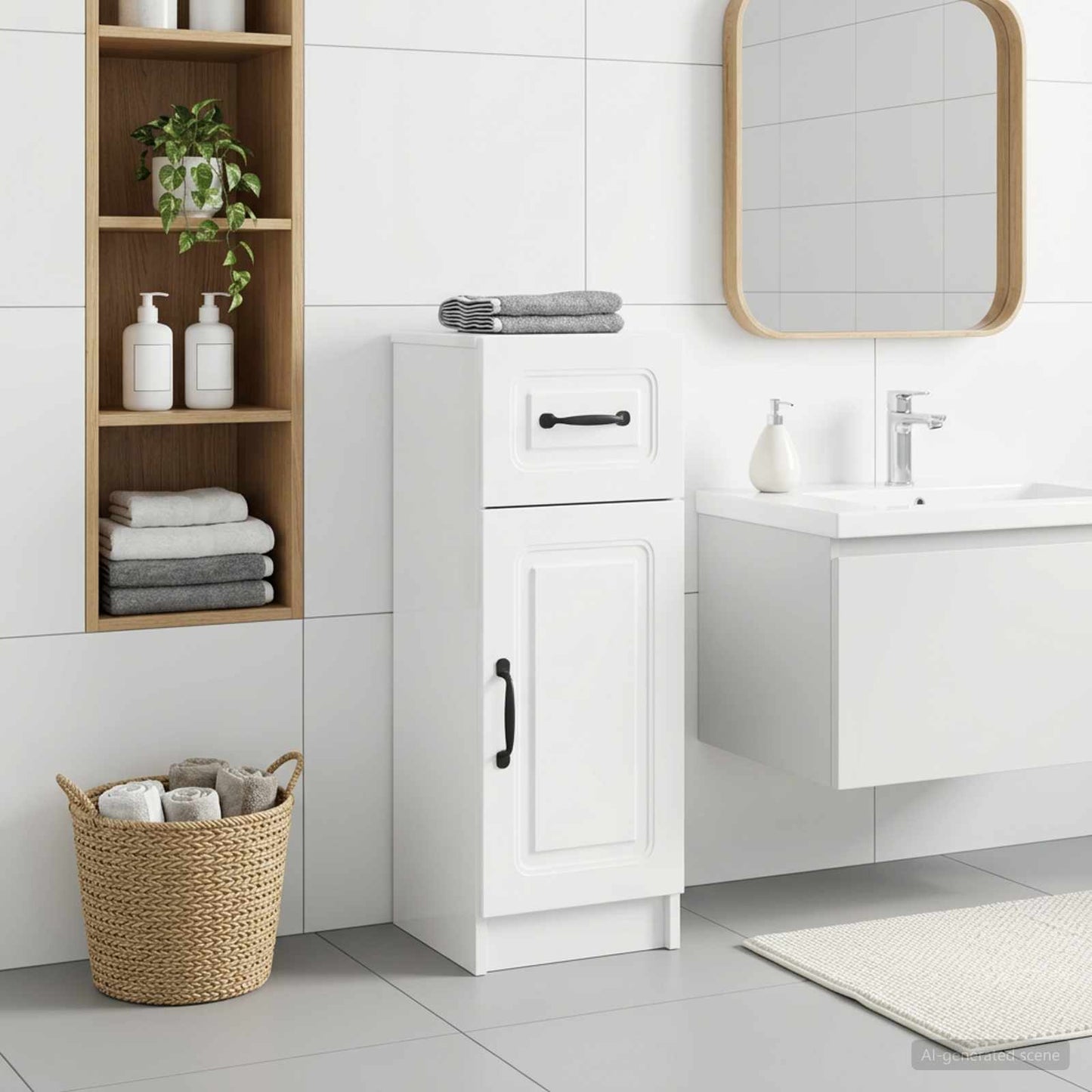 Bathroom Storage Cainet UTRECHT High Gloss White
