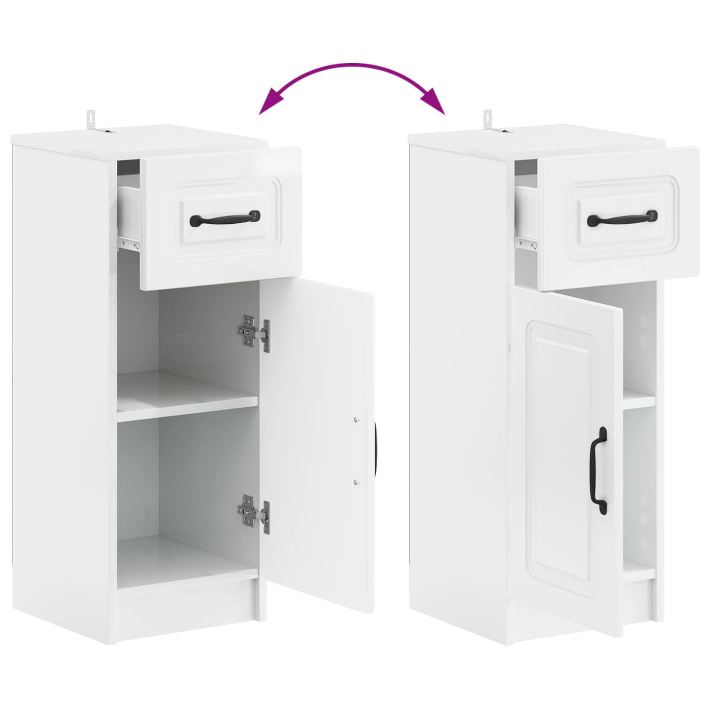 Bathroom Storage Cainet UTRECHT High Gloss White