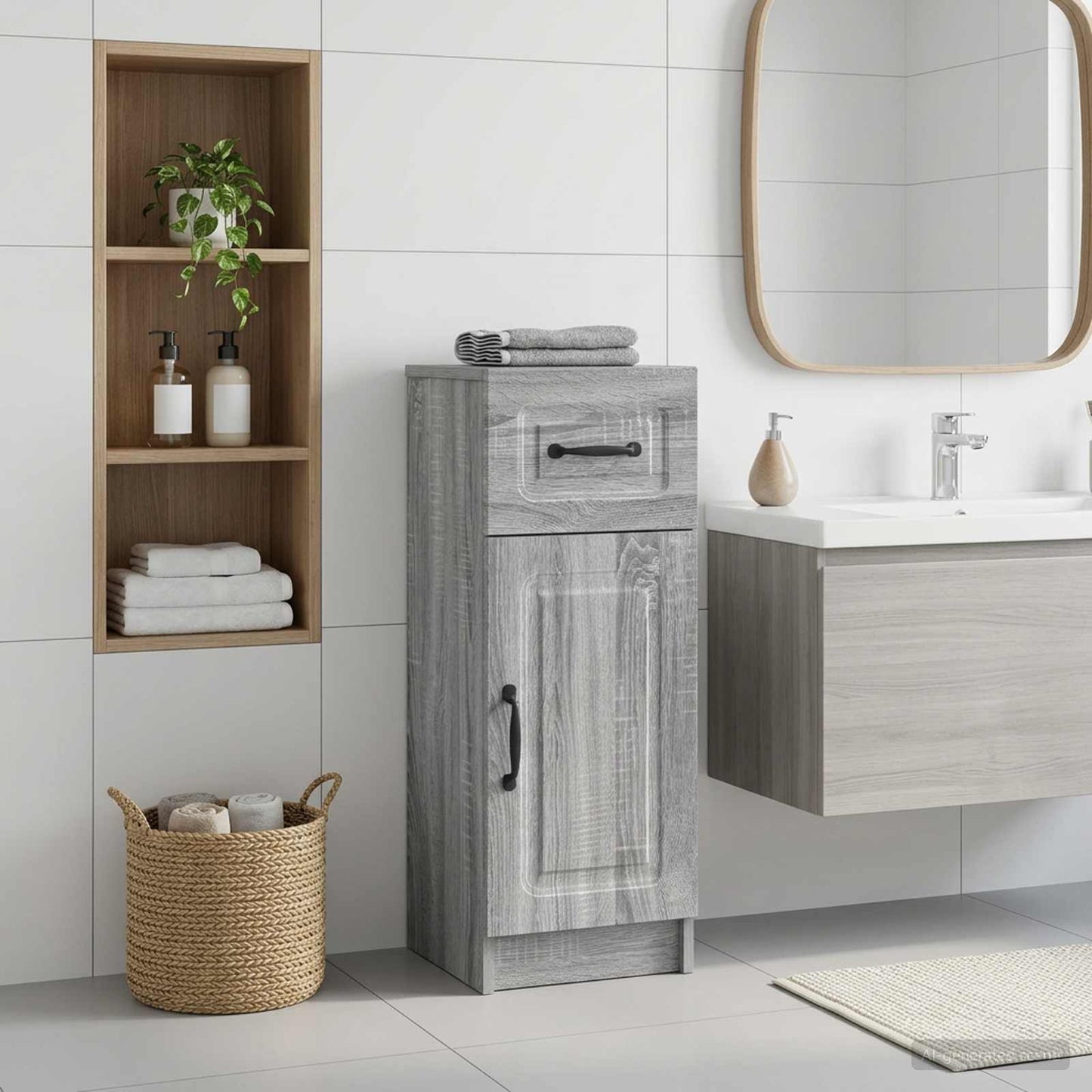 Bathroom Storage Cainet UTRECHT Grey Sonoma 30 x 31 x 77 cm