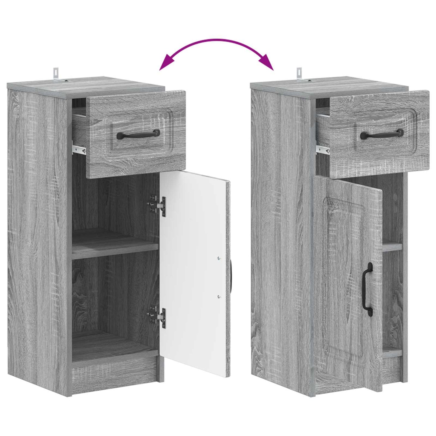 Bathroom Storage Cainet UTRECHT Grey Sonoma 30 x 31 x 77 cm
