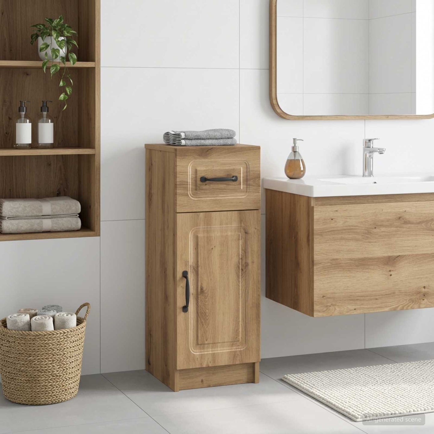 Bathroom Storage Cainet UTRECHT Artisan Oak 30 x 31 x 77 cm