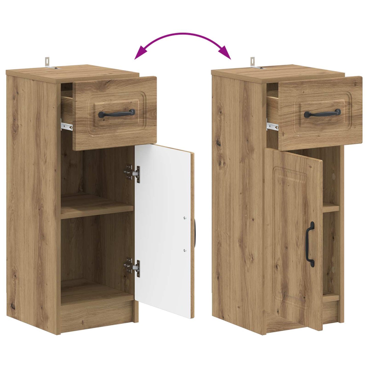Bathroom Storage Cainet UTRECHT Artisan Oak 30 x 31 x 77 cm