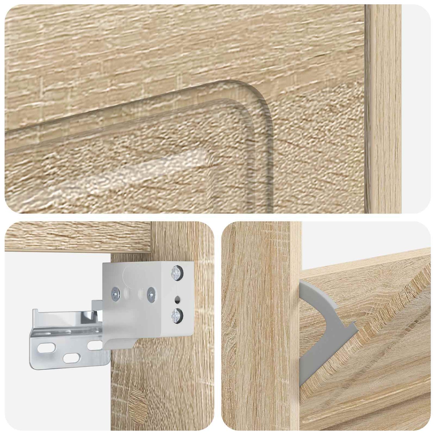Wall-Mounted Shoe Cabinet UTRECHT 71 x 17 x 43 cm Sonoma Oak