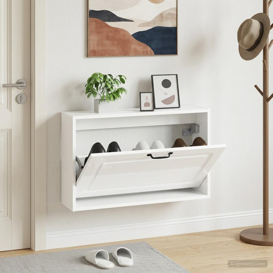 Wall-Mounted Shoe Cabinet UTRECHT 71 x 17 x 43 cm