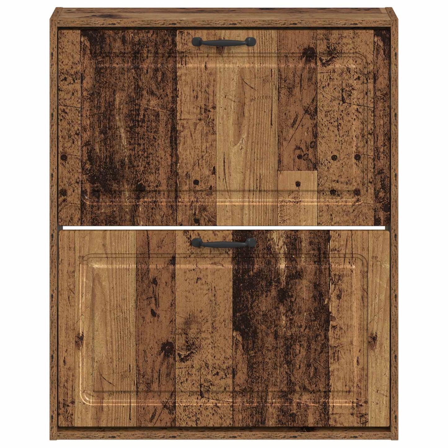 Wall-Mounted Shoe Cabinet UTRECHT 71 x 17 x 86 cm Old Wood