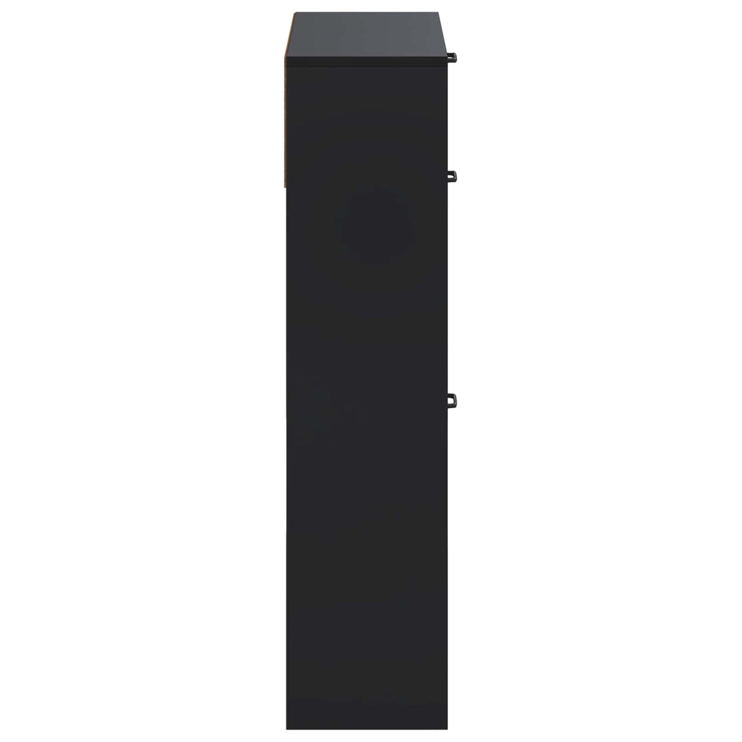 Shoe Cabinet UTRECHT 78 x 24 x 100 cm Engineered Wood Black