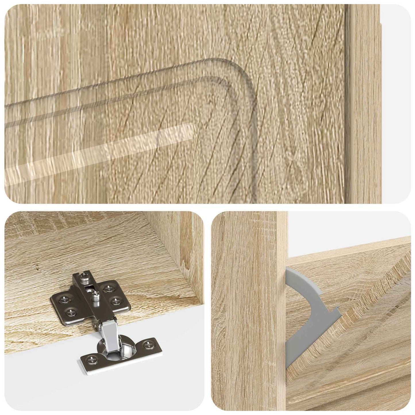 Shoe Cabinet UTRECHT 78 x 24 x 100 cm Engineered Wood