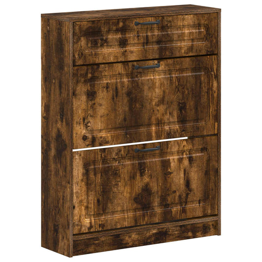 Shoe Cabinet UTRECHT 78 x 24 x 100 cm Engineered Wood