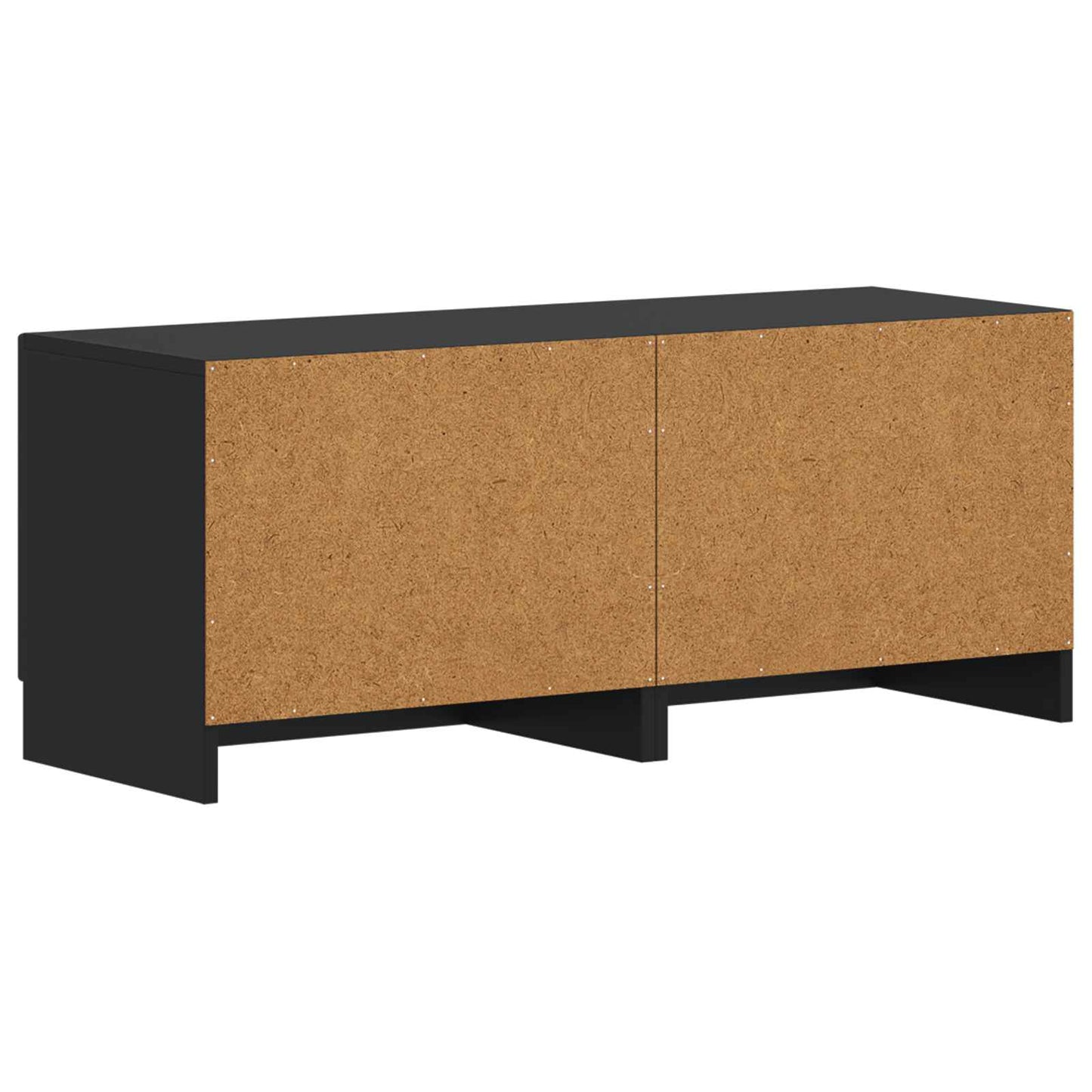 TV Cabinet Black Engineered Wood