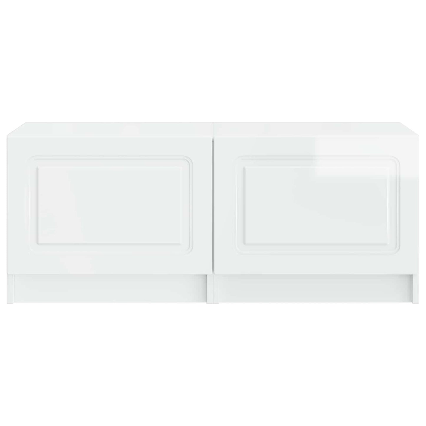 TV Cabinet High Gloss White Engineered Wood