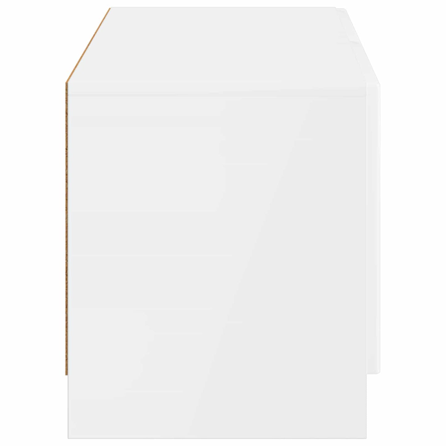 TV Cabinet High Gloss White Engineered Wood