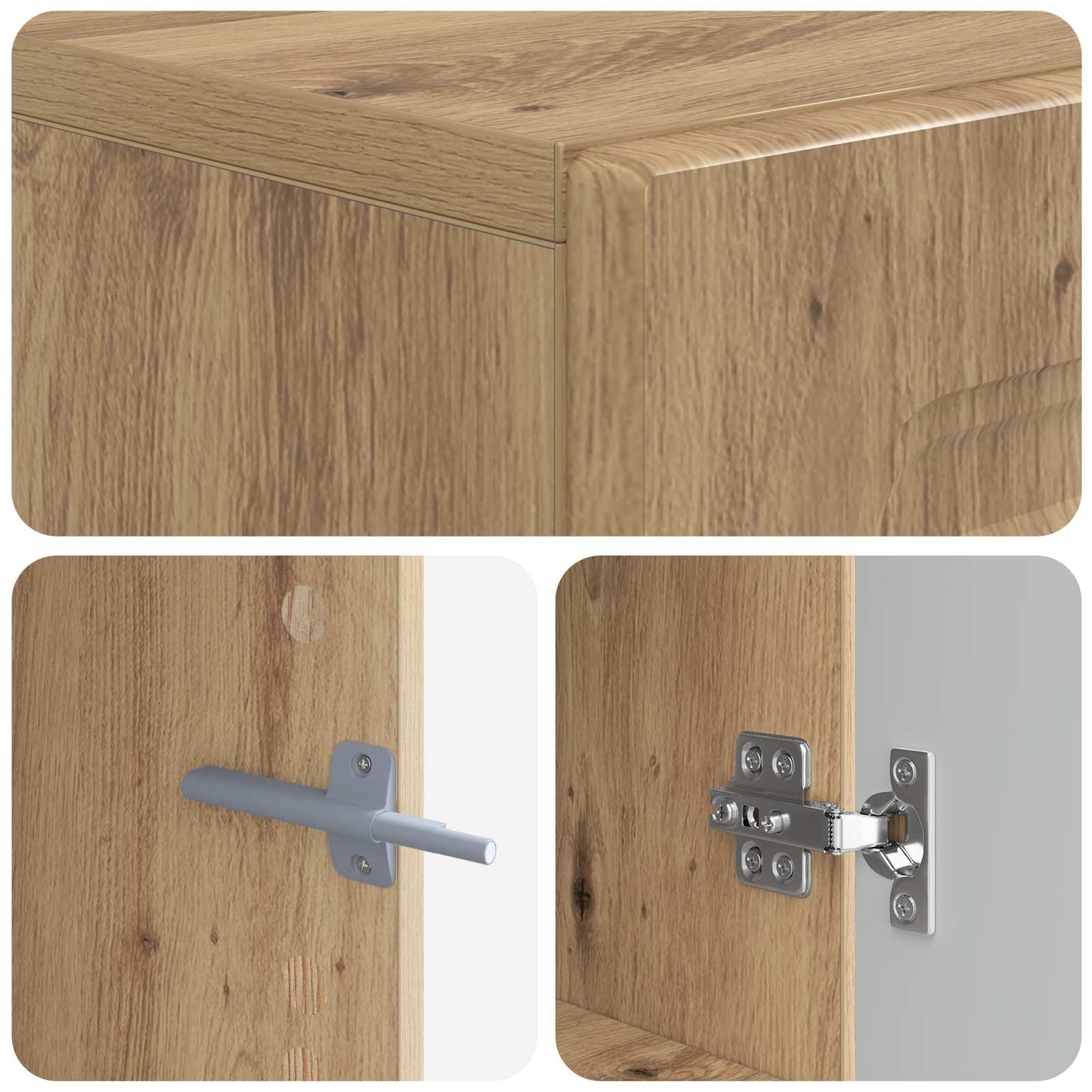 TV Cabinet Artisan Oak Engineered Wood