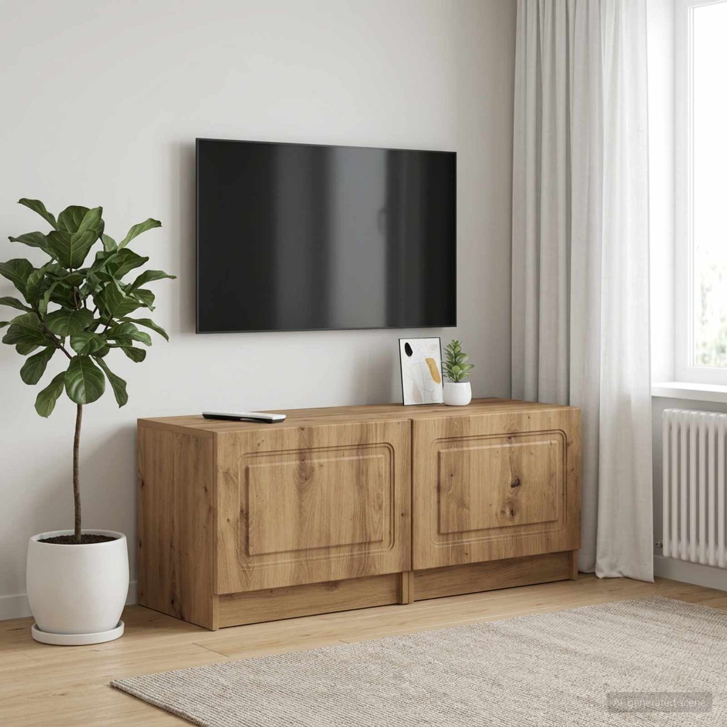 TV Cabinet Artisan Oak Engineered Wood