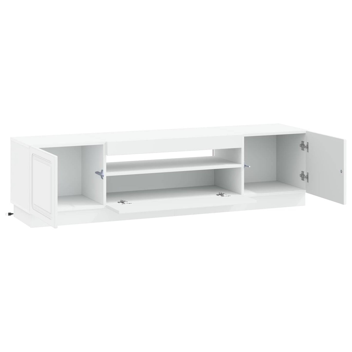 LED TV Cabinet White Engineered Wood