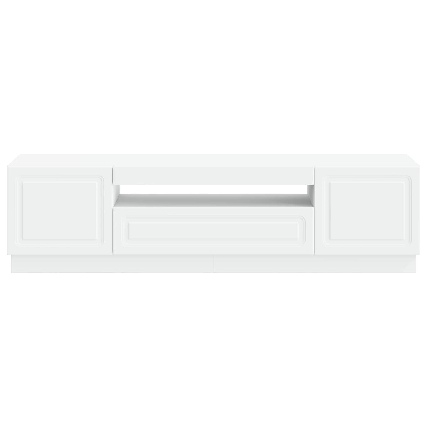 LED TV Cabinet White Engineered Wood