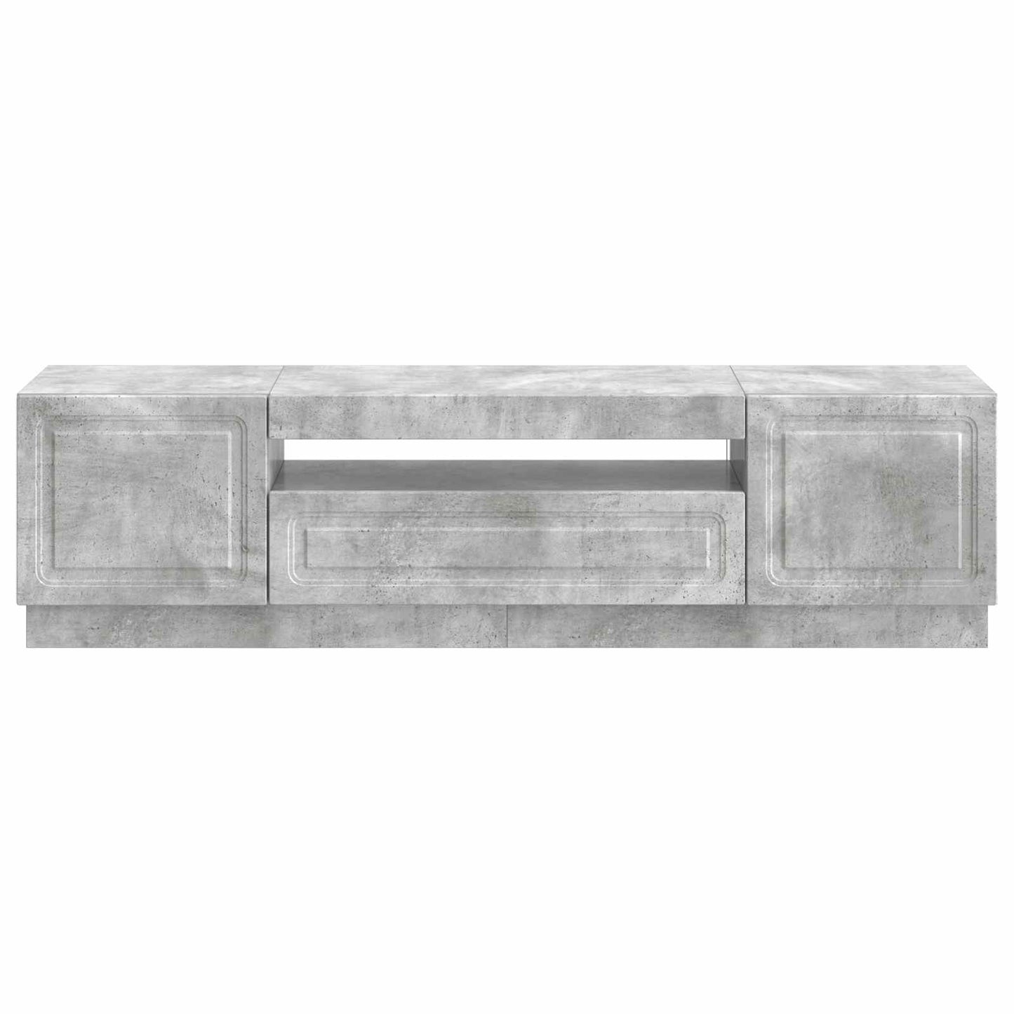 LED TV Cabinet Concrete Grey Engineered Wood