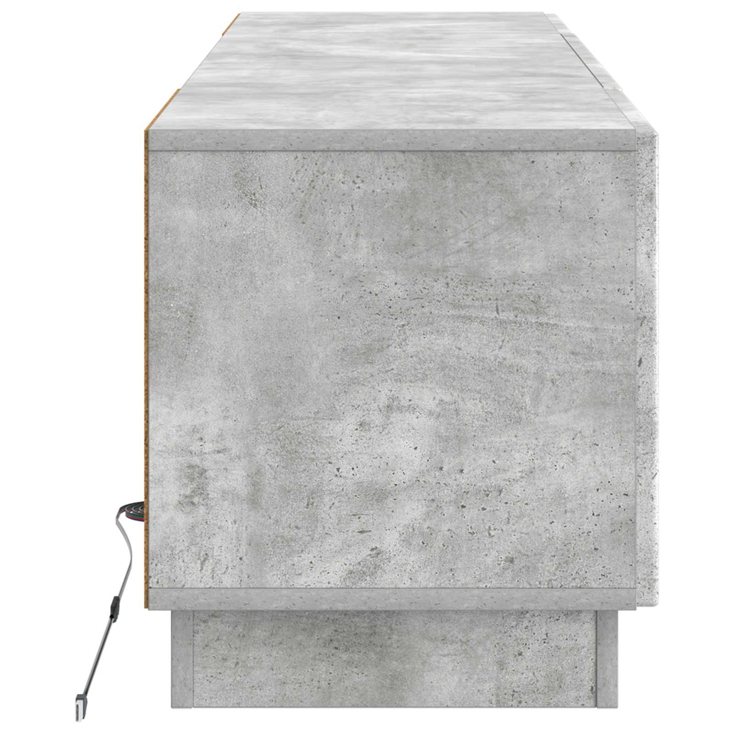 LED TV Cabinet Concrete Grey Engineered Wood