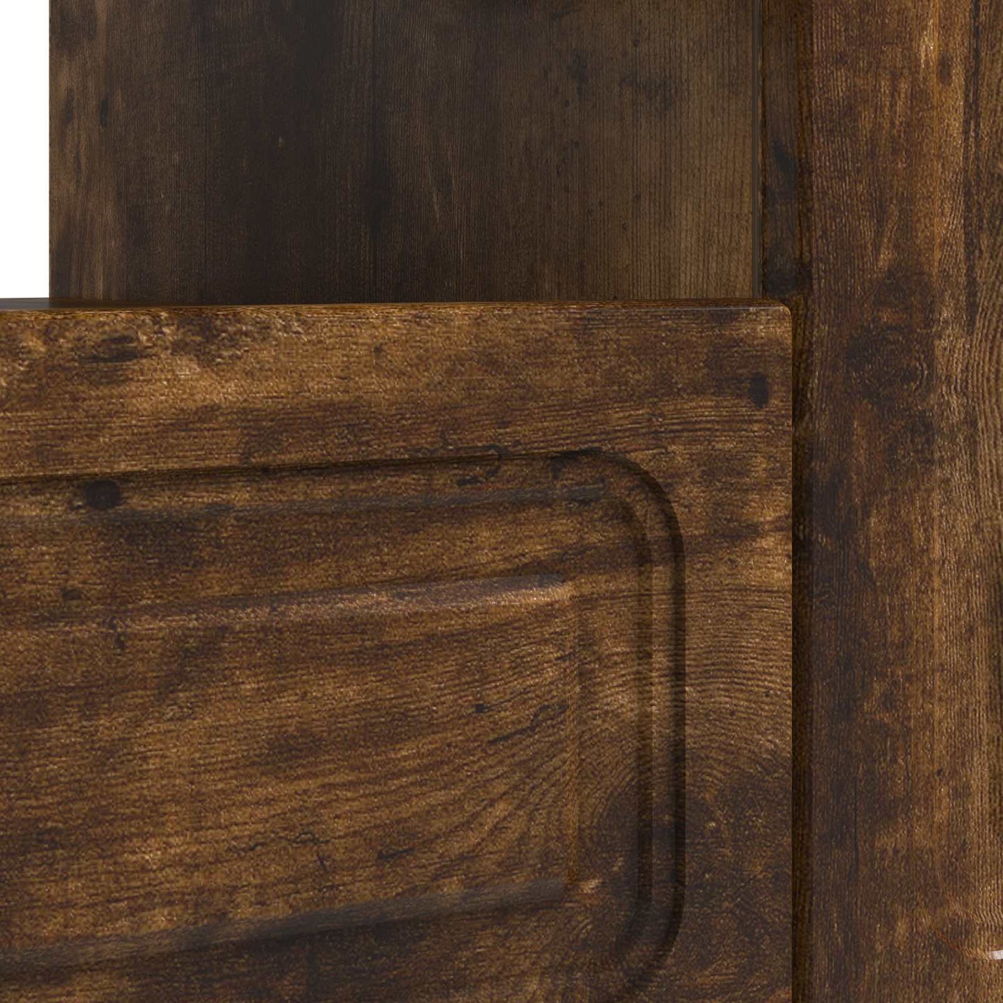 LED TV Cabinet Smoked Oak Engineered Wood