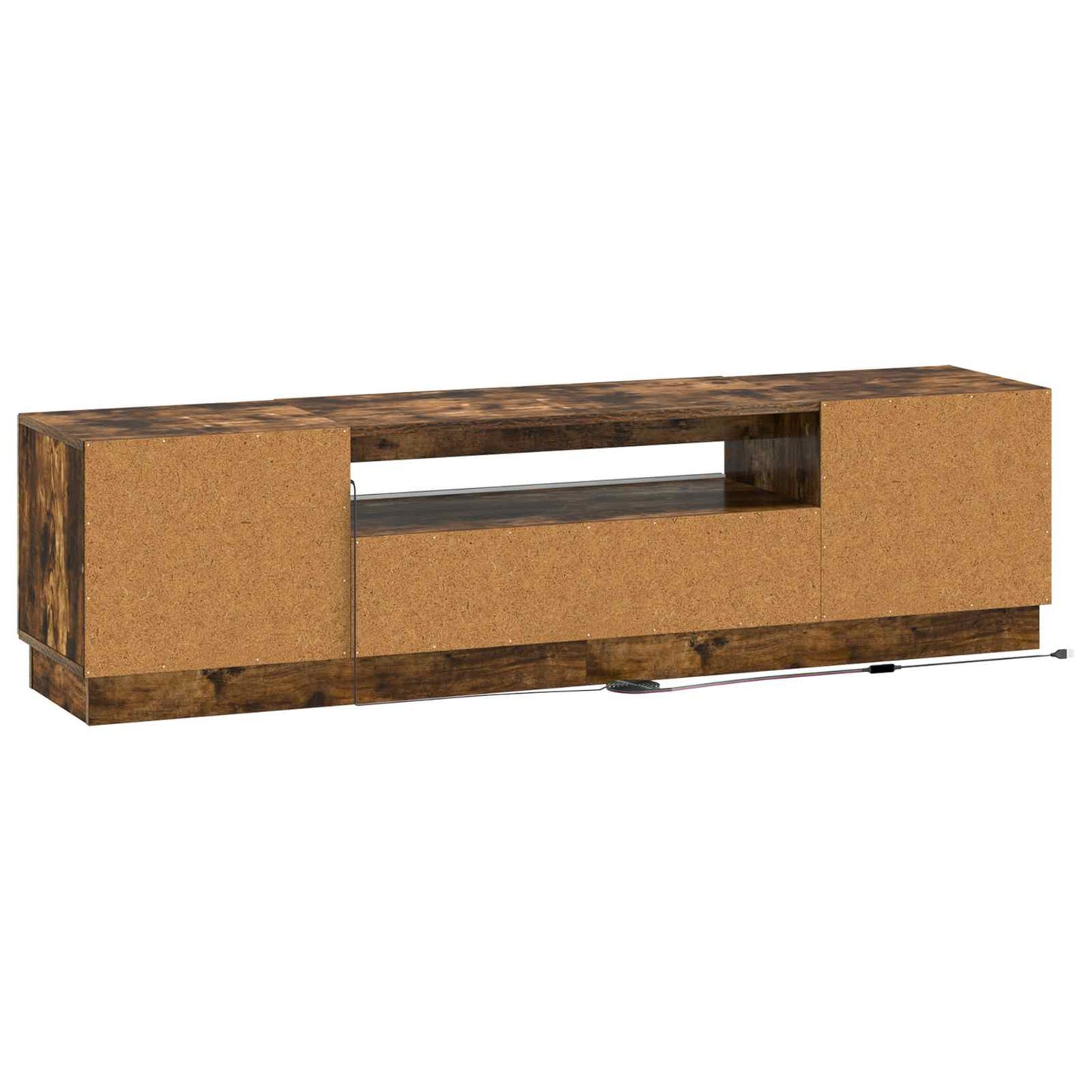 LED TV Cabinet Smoked Oak Engineered Wood