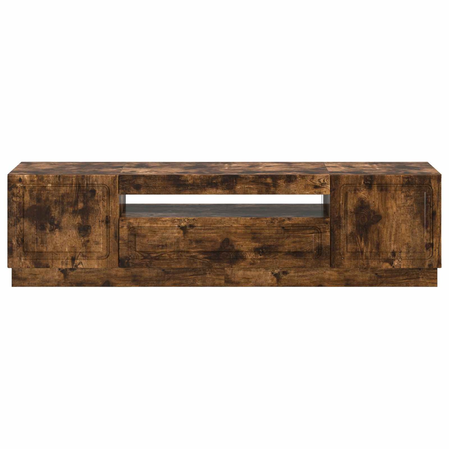 LED TV Cabinet Smoked Oak Engineered Wood