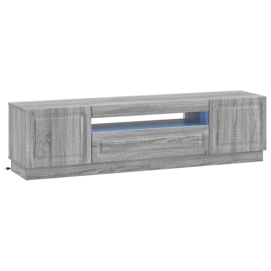 LED TV Cabinet Grey Sonoma Engineered Wood