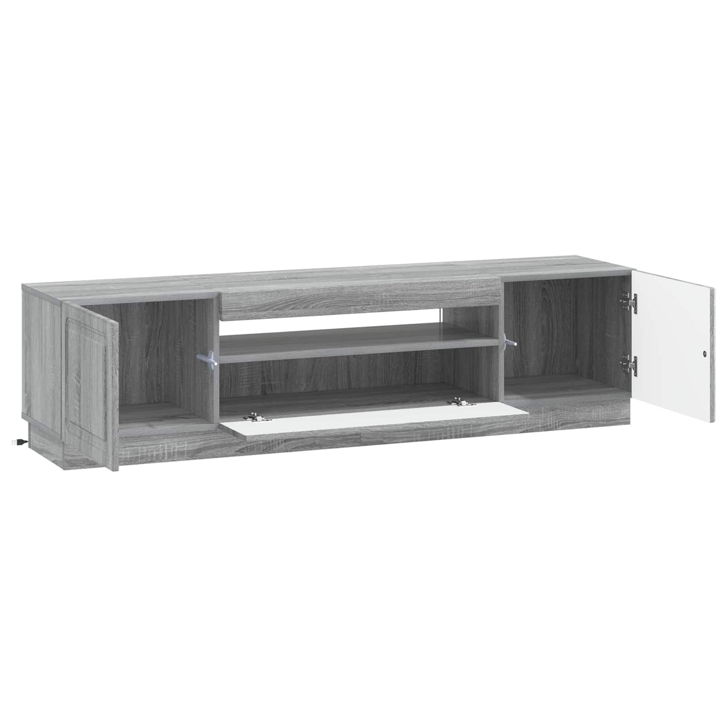 LED TV Cabinet Grey Sonoma Engineered Wood