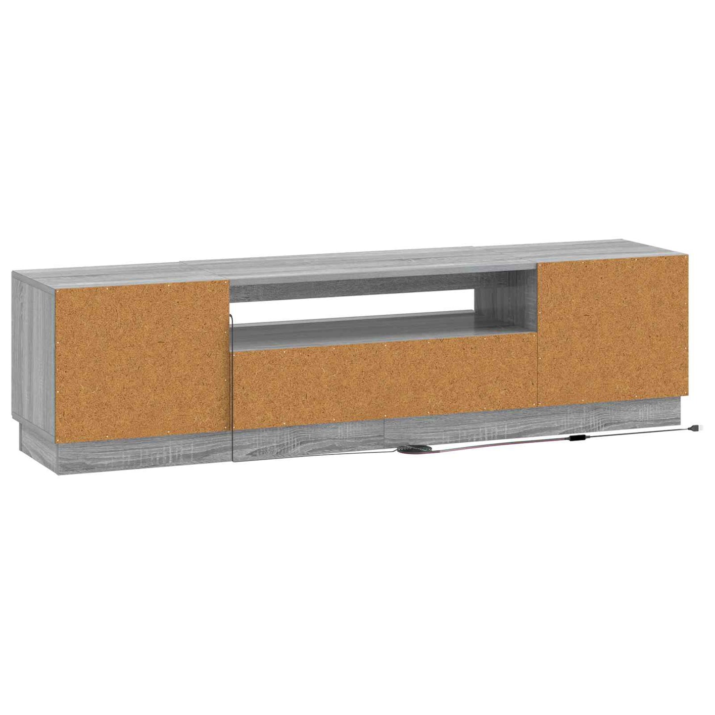 LED TV Cabinet Grey Sonoma Engineered Wood