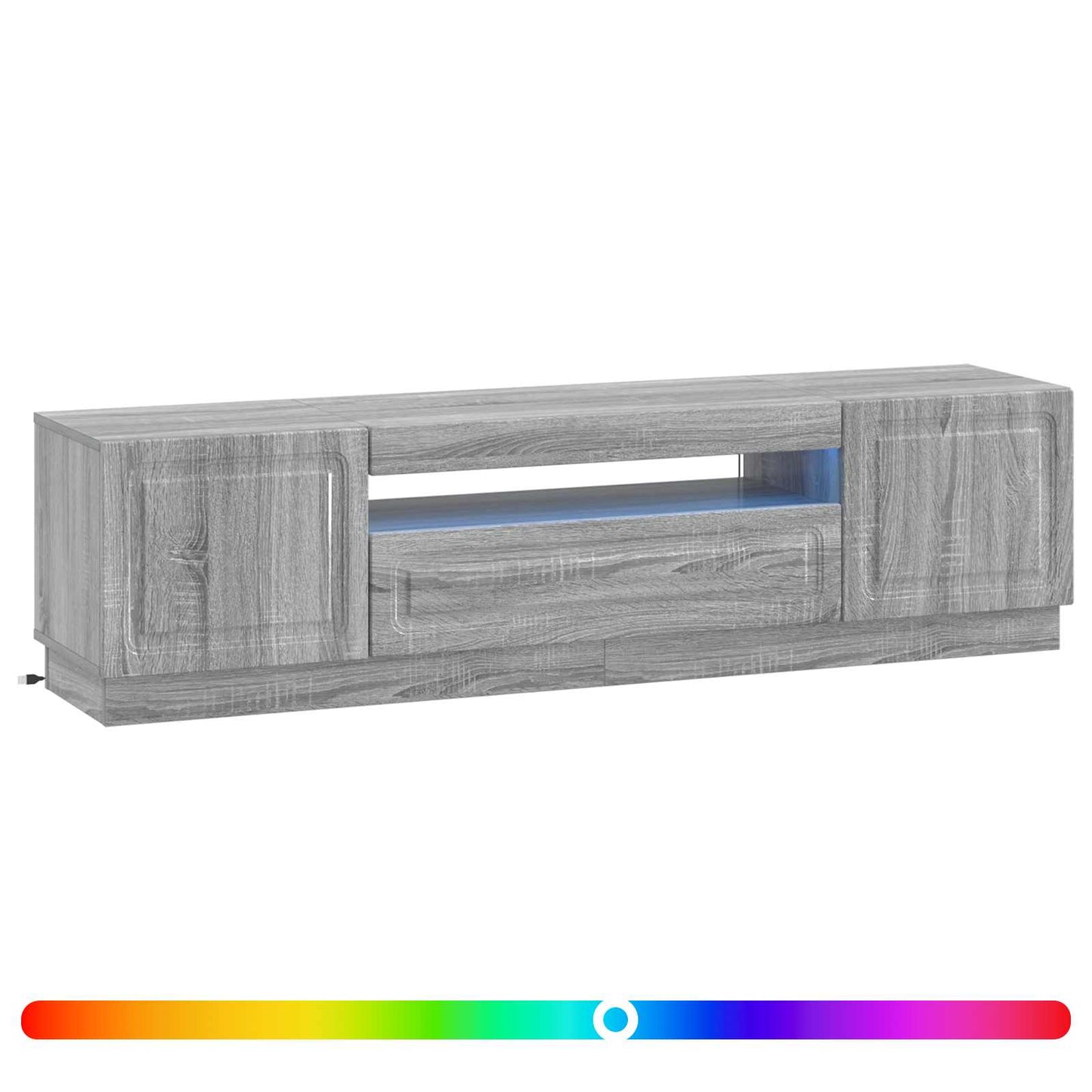 LED TV Cabinet Grey Sonoma Engineered Wood