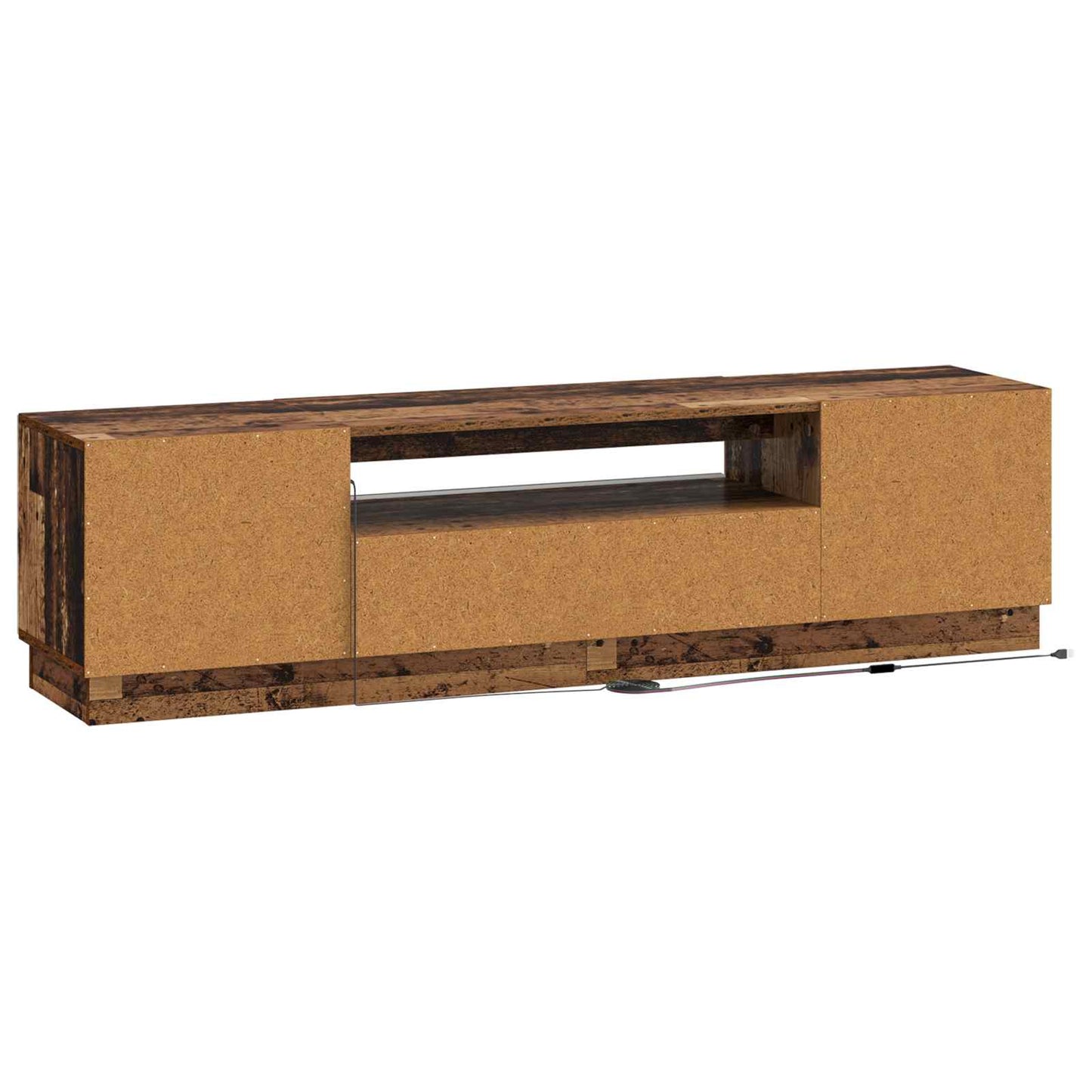 LED TV Cabinet Old Wood Engineered Wood