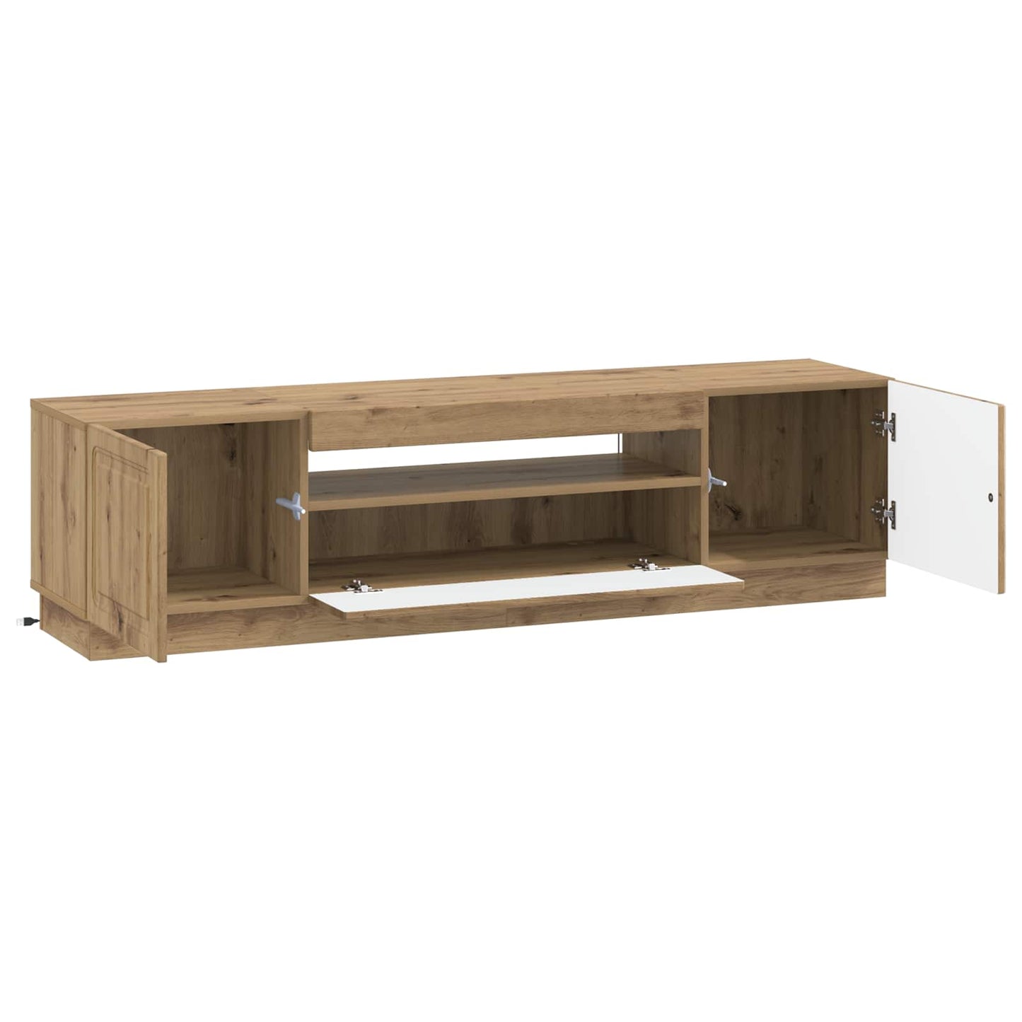 LED TV Cabinet Artisan Oak Engineered Wood