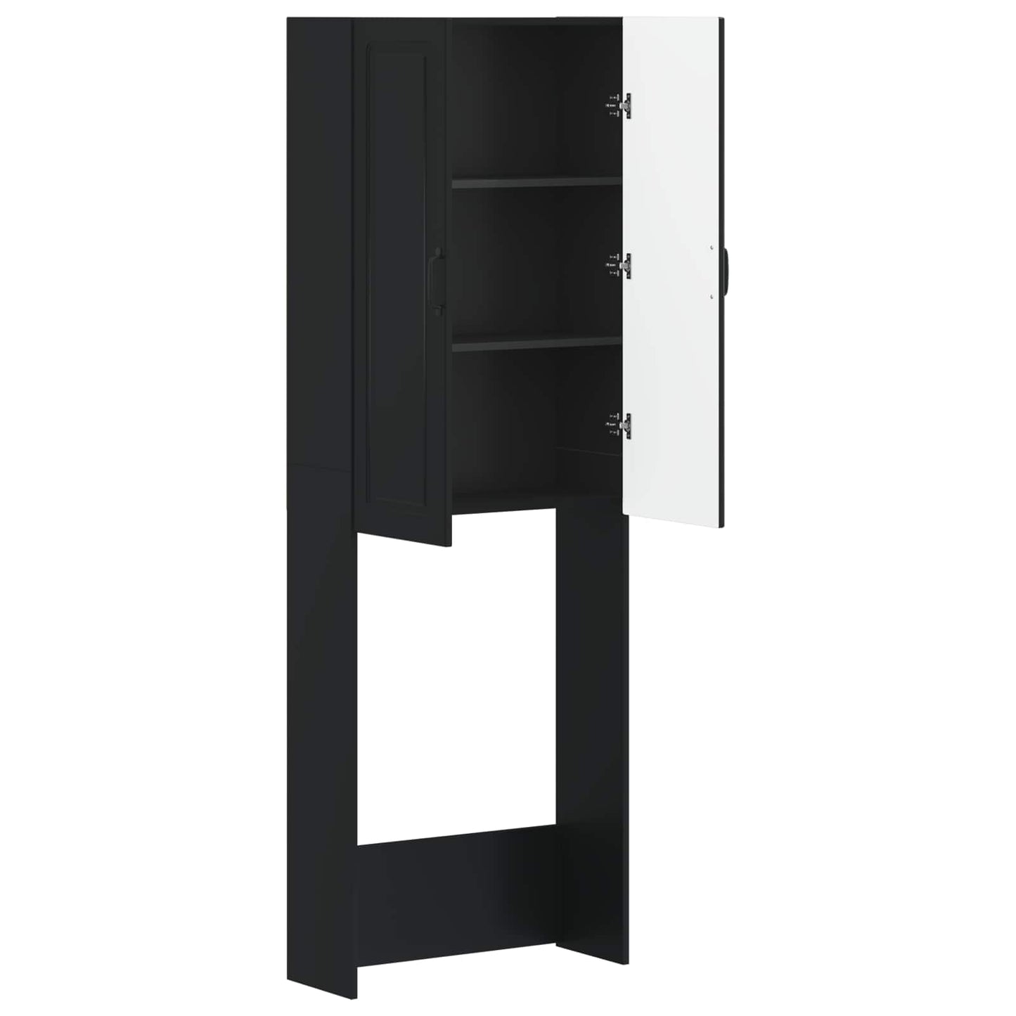 Toilet Cabinet UTRECHT Black 66 x 25.5 x 190 cm Engineered Wood