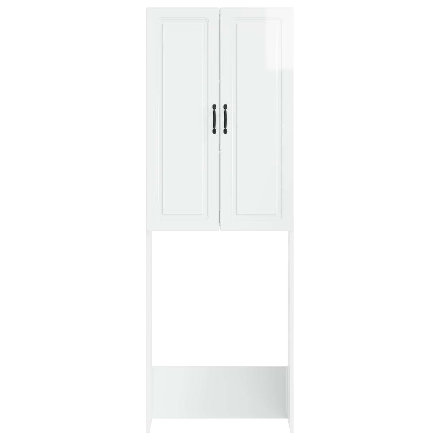 Toilet Cabinet UTRECHT High Gloss White 66 x 25.5 x 190 cm