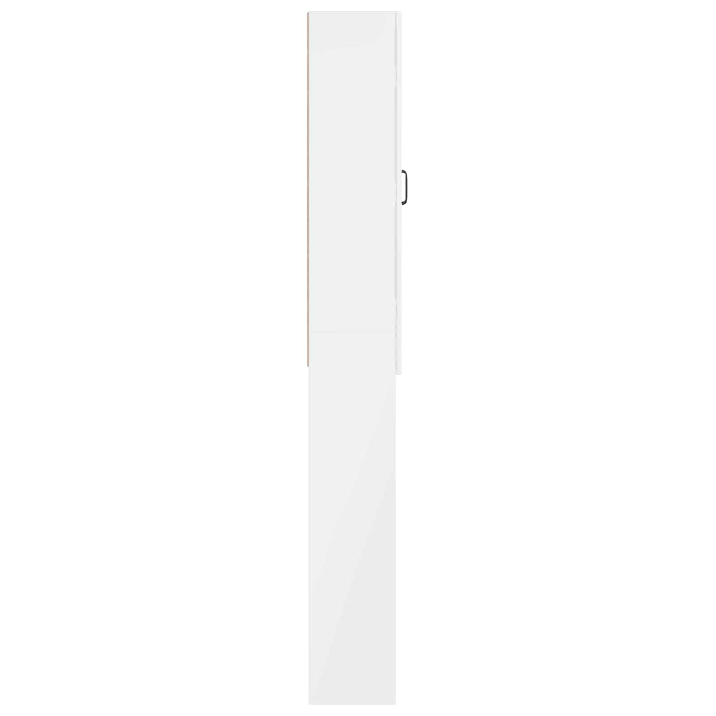 Toilet Cabinet UTRECHT High Gloss White 66 x 25.5 x 190 cm