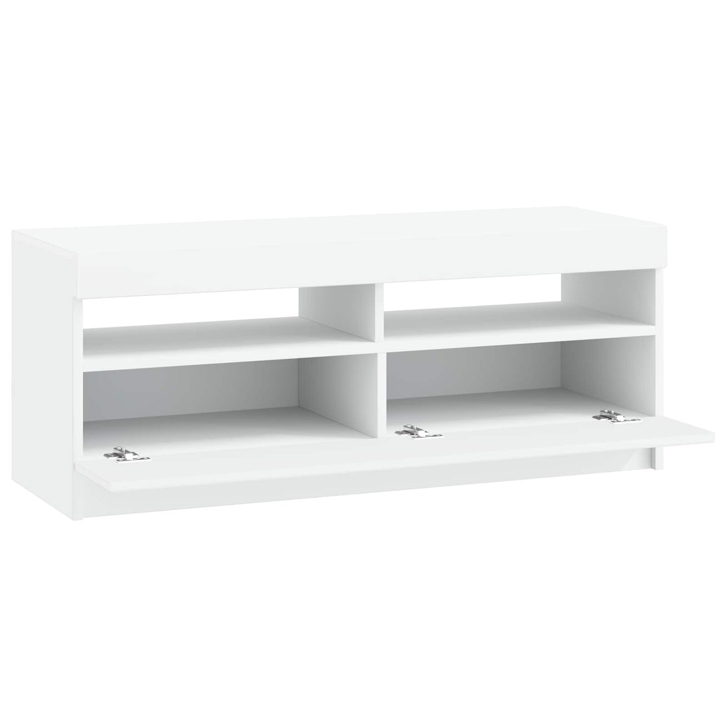 LED TV Cabinet White Engineered Wood