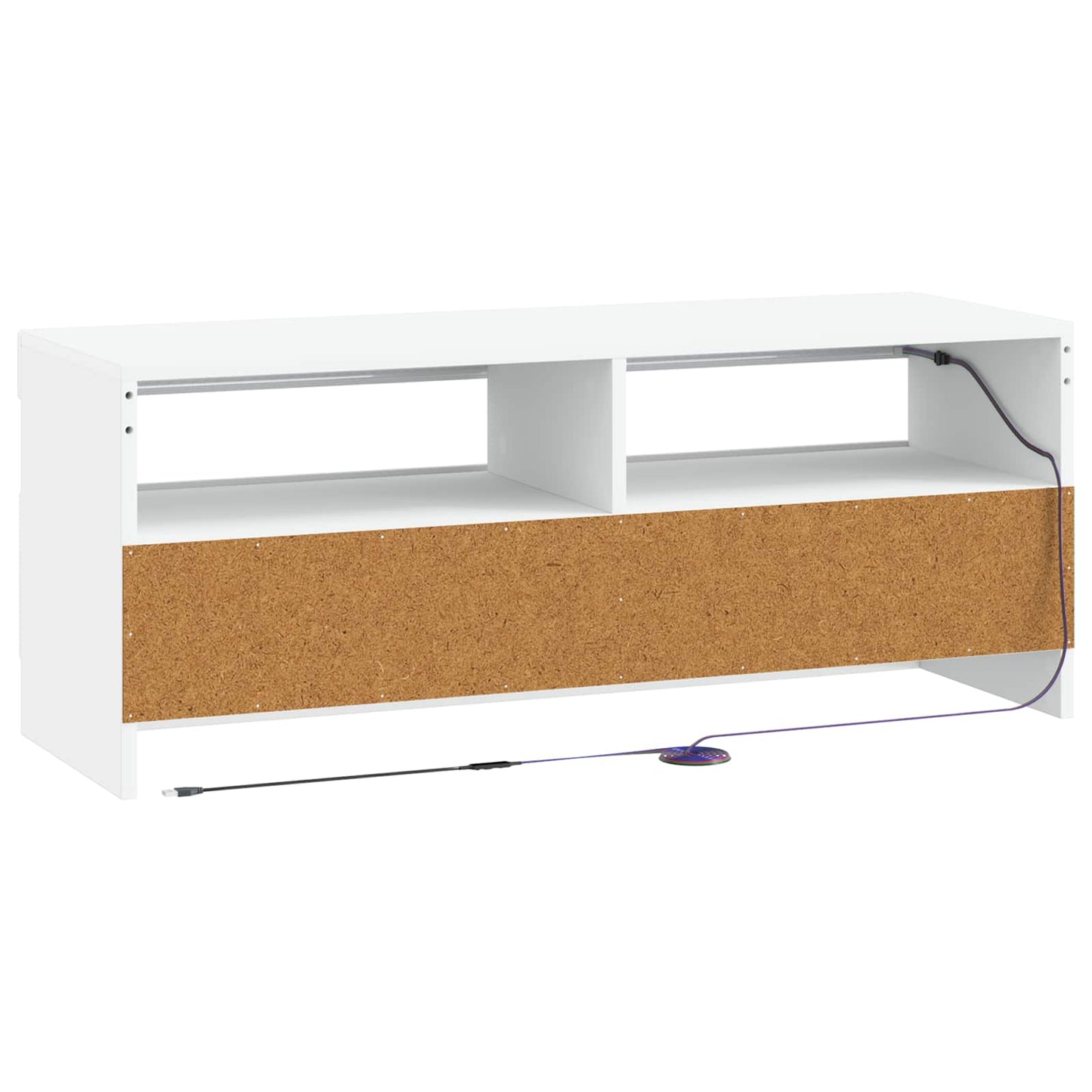 LED TV Cabinet White Engineered Wood