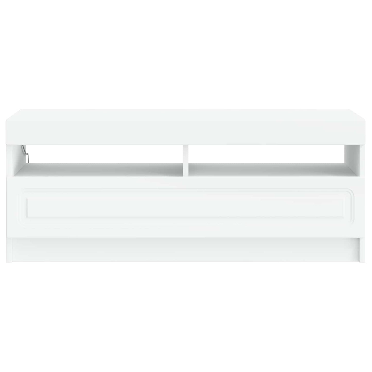 LED TV Cabinet White Engineered Wood