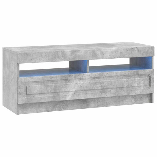LED TV Cabinet Concrete Grey Engineered Wood