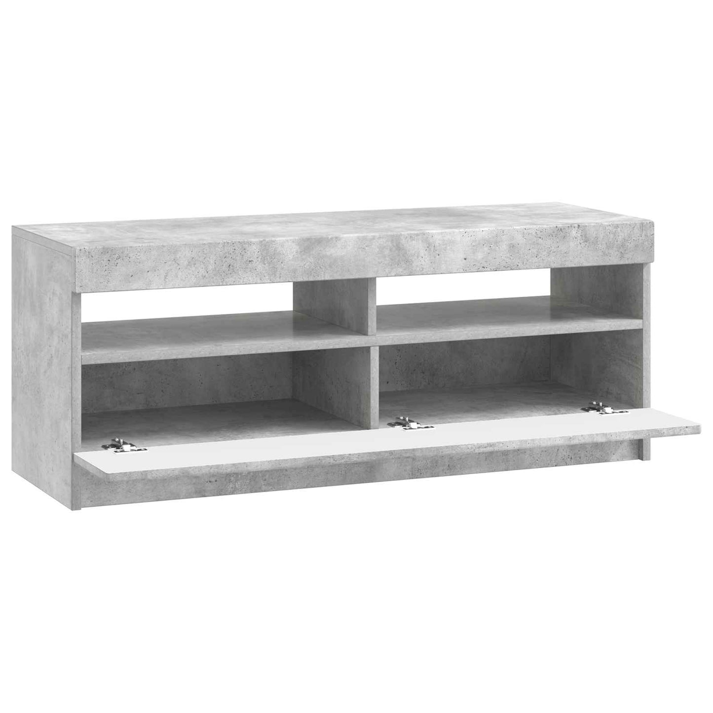 LED TV Cabinet Concrete Grey Engineered Wood