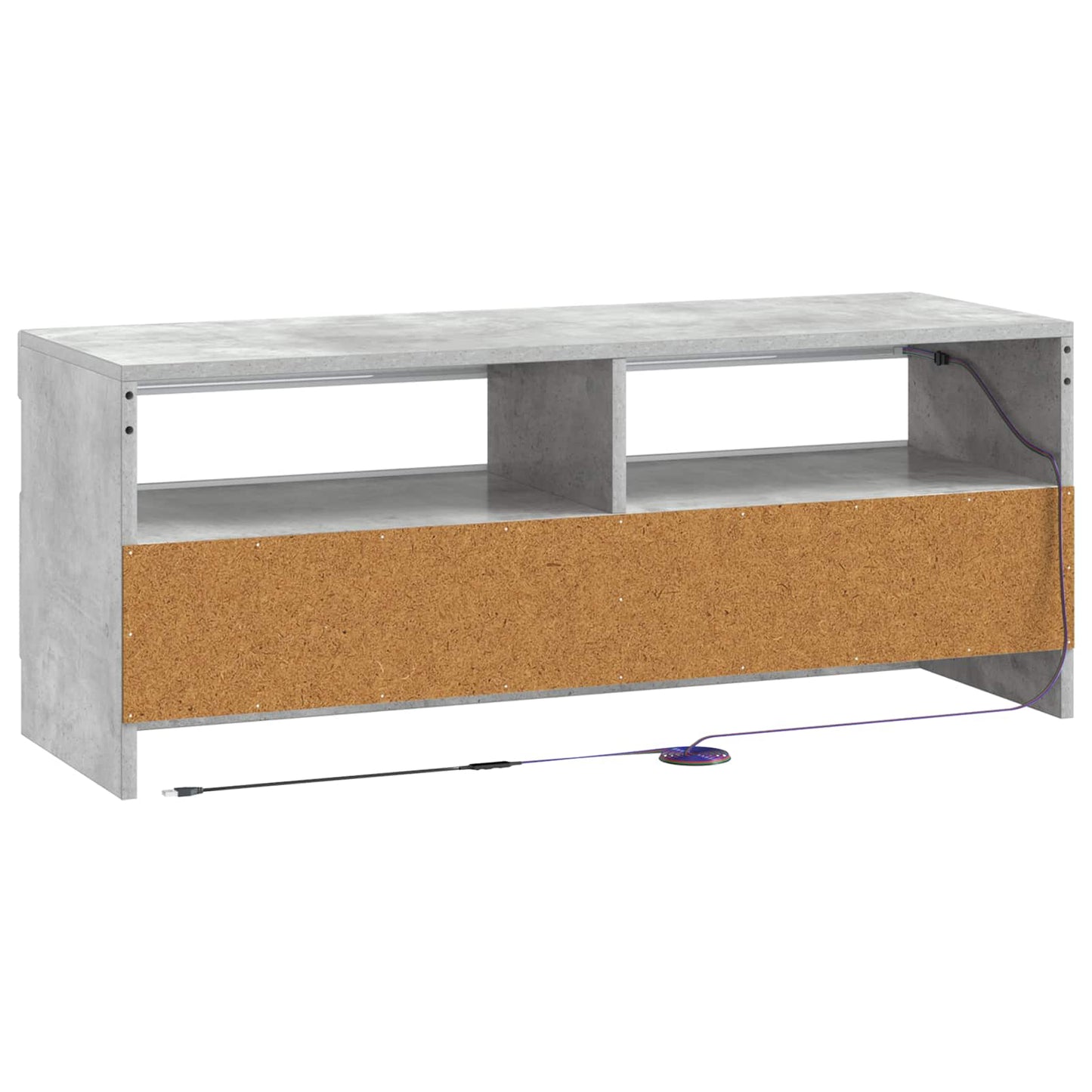 LED TV Cabinet Concrete Grey Engineered Wood