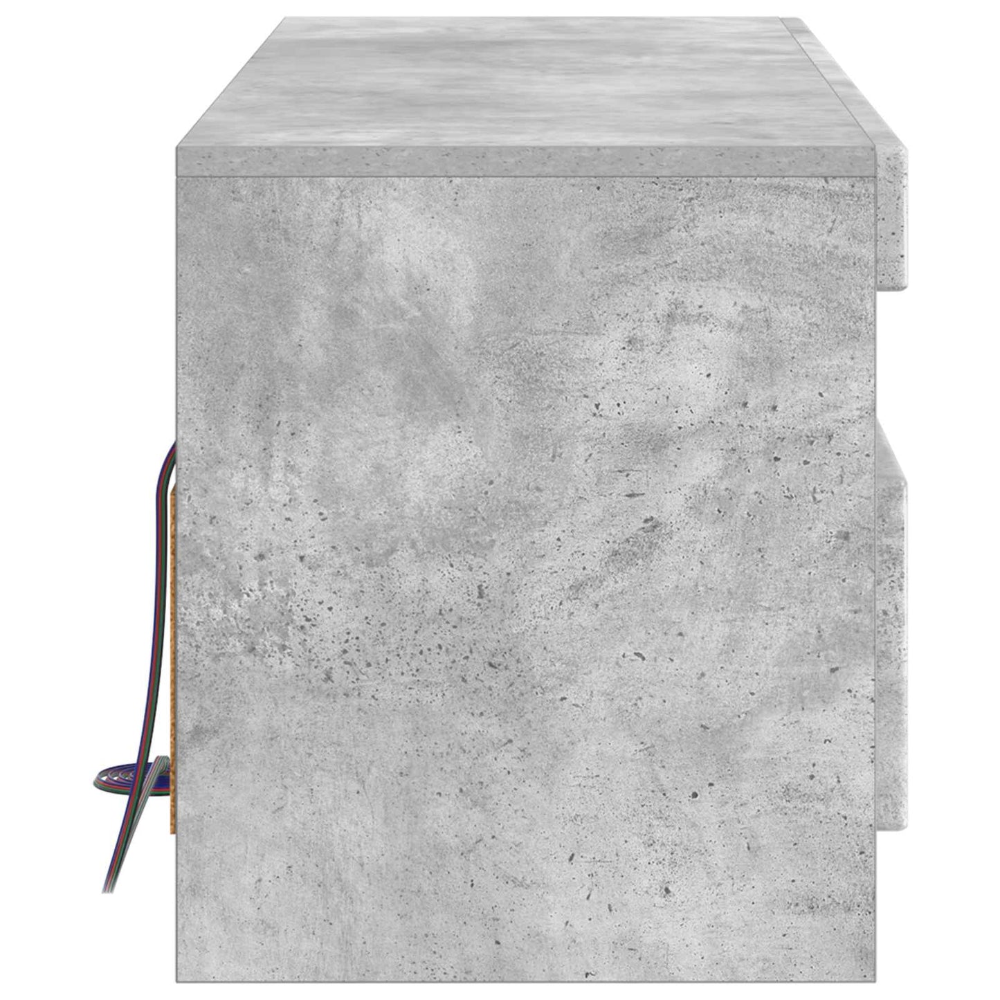 LED TV Cabinet Concrete Grey Engineered Wood