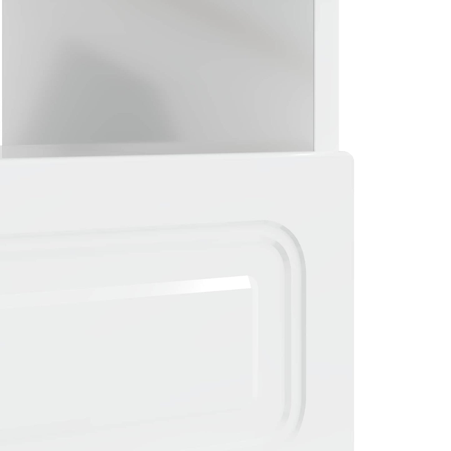 LED TV Cabinet High Gloss White Engineered Wood