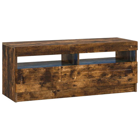 LED TV Cabinet Smoked Oak Engineered Wood
