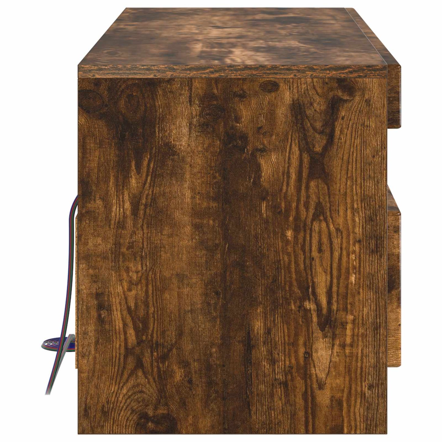 LED TV Cabinet Smoked Oak Engineered Wood