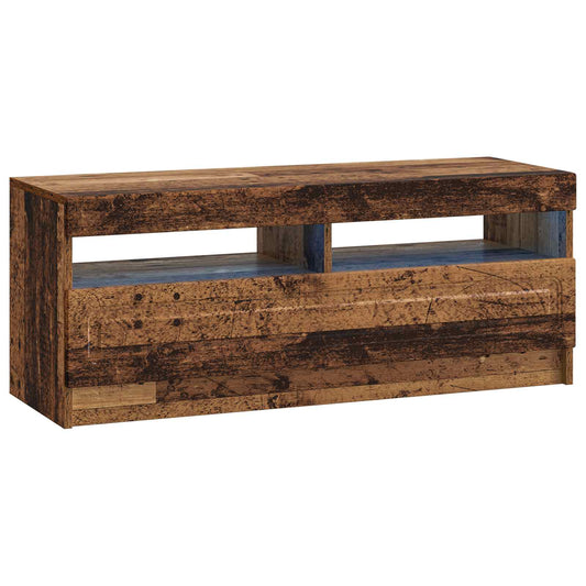 LED TV Cabinet Old Wood Engineered Wood