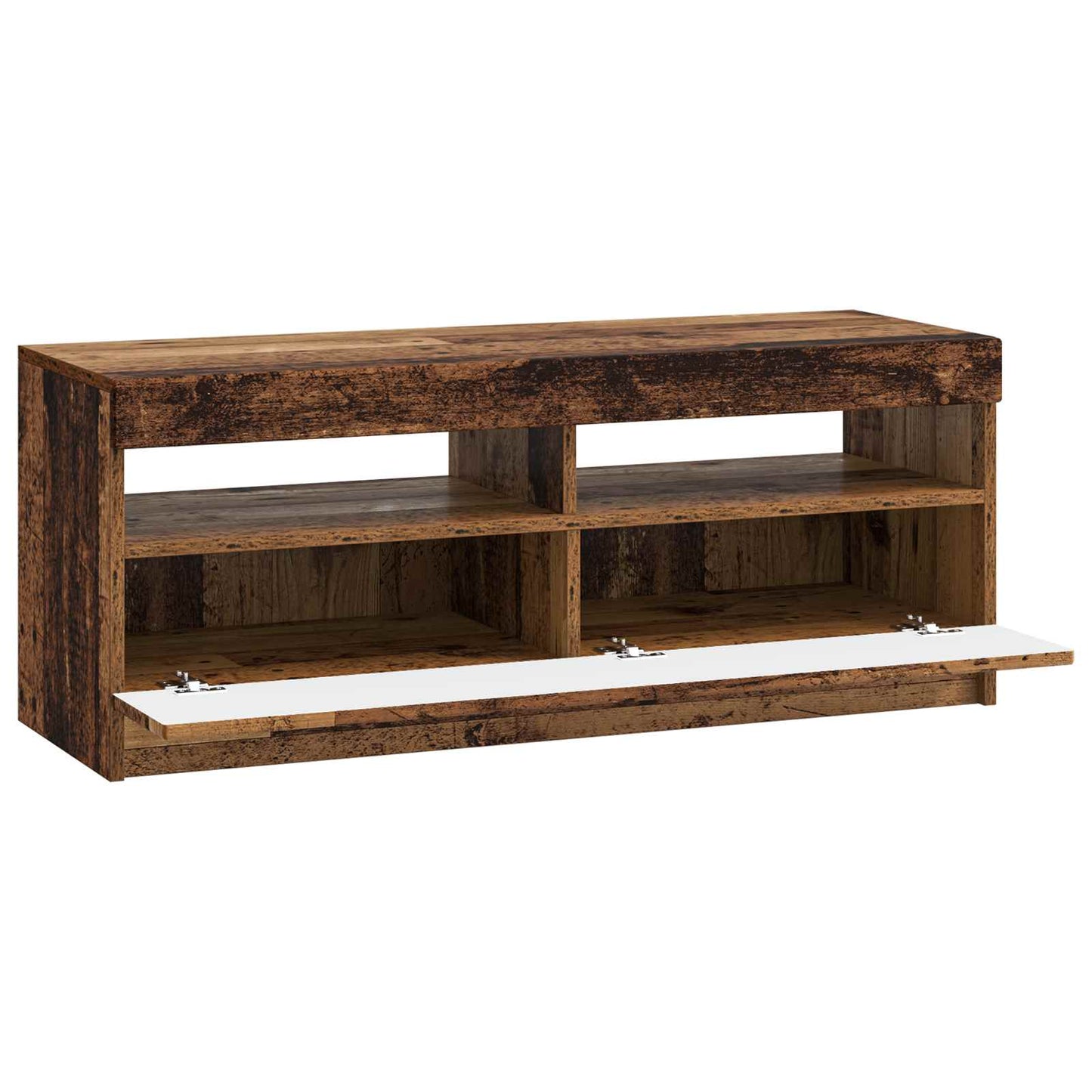 LED TV Cabinet Old Wood Engineered Wood